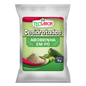 Abobrinha desidratada em pó