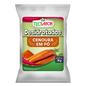 Cenoura desidratada em pó