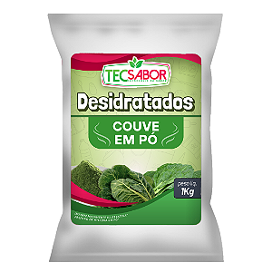 Couve desidratada em pó