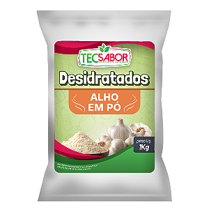 Alho desidratado em pó