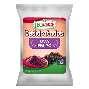 Uva desidratada em pó