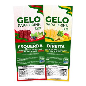 Etiqueta para Gelo de Sabor Eleições - 50 Unidades