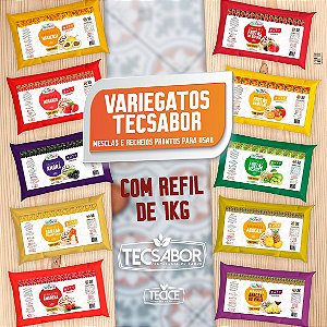 Variegato Mesclas e Recheios Refil de 1kg Sabores Diversos