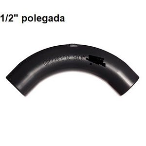 Curva 90º PVC Normal Lisa 1/2 Polegada - Total