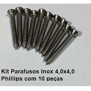 10x Parafusos Inox 4,2x38 PH Belenus