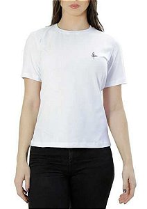 Camiseta Puro Algodão Feminina Coleção Casual Borboleta