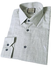 Camisa Social Maquineta Xadrez Azul e Fundo Branco - 2504xfz78908