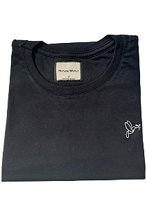 Camiseta Puro Algodão Feminina Coleção Casual Beija-Flor