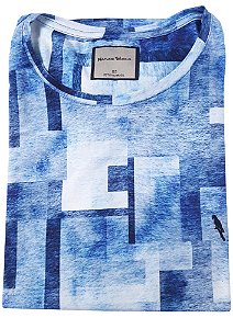 Camiseta Algodão Estampa Digital Abstract Coleção Casual Arara
