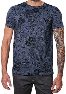 Camiseta Algodão Estampa Digital Floral Coleção Casual Arara
