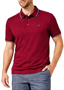 Polo 100% Algodão 30.1 Penteado Vinho Coleção Elegance Arara
