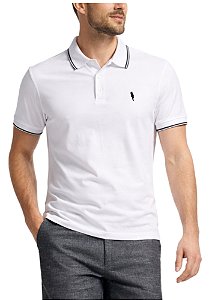 Polo 100% Algodão 30.1 Penteado Branca Coleção Elegance Arara