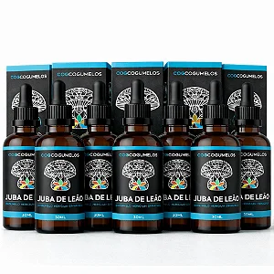 KIT 12 Extratos de Juba de Leão - Hericium Erinaceus - 30ml