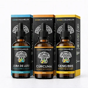 Kit Nero Blend - Juba de Leão, Cúrcuma e Gengibre