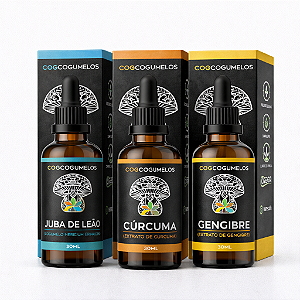 Kit Nero Blend - Juba de Leão, Cúrcuma e Gengibre