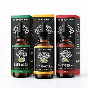 Kit Noite Serena - Melissa, Maracujá e Ganoderma