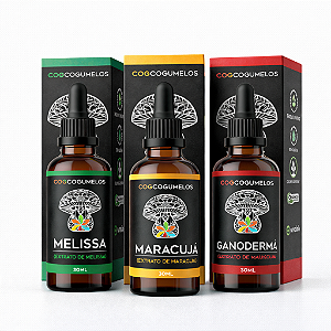 Kit Noite Serena - Melissa, Maracujá e Ganoderma