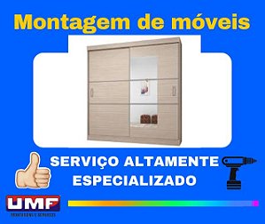 Montagem de Moveis - Montagem de Guarda Roupa 2 Portas de Correr  , Serviço de Montagem de Moveis