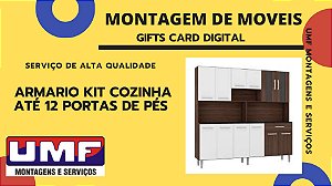 Montagem de Moveis - Montagem de Armário Kit Cozinha Até 12 Portas