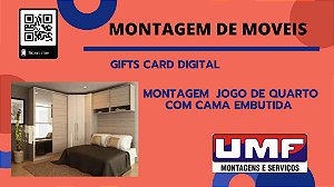 Montagem de Jogo de Quarto com Cama Embutida