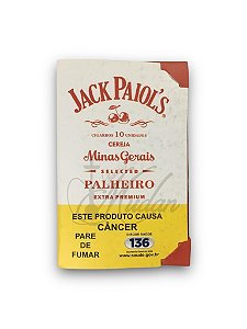 PALHEIROS JACK PAIOL'S CEREJA - CIGARROS DE PALHA (MAÇO C/ 10 UNID)
