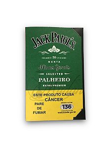 PALHEIROS JACK PAIOL'S MENTA - CIGARROS DE PALHA (MAÇO C/ 20 UNID)