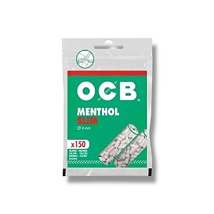 FILTRO OCB MENTHOL 6X15MM - PACOTE C/ 150 UNIDADES