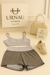 Conjunto Short Duplo- Cinza