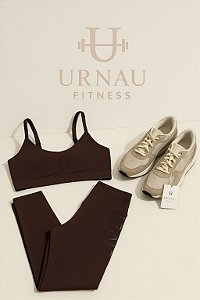 Conjunto LIVE - Top e Calça - Chocolate