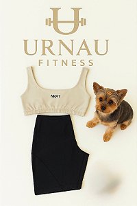 Conjunto NK - Short Preto e off White