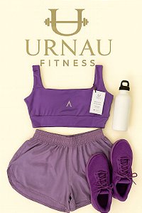 1 Conjunto de top Short Duplo- cor: Lilás - Tamanho;38/44-