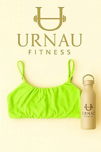 Top alça fina - Verde limão - Tamanho: M