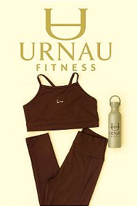 Conjunto de calça e Top - Marrom - tamanho: 36/44