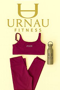 Conjunto de Top e calça - Fúcsia - tamanho: G