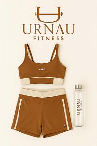 Conjunto NK- Cappuccino e off white- Tamanho; 38/44-