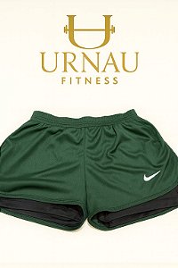 Short duplo- Nike- Verde e preto- tamanho: 36/42