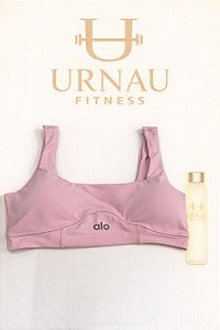 Top ALO- com U nas costas e bojo- Tamanho: 38/44- Rosa bebê