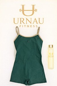 Macaquinho- Verede e Off White - Tamanho: 36/42