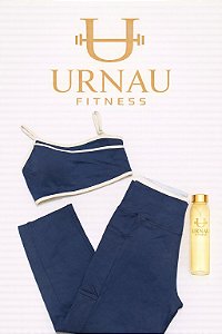 Conjunto de top e calça Preta com bolso lateral tamanho: 38/44