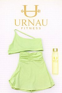 Conjunto de short e Top com bojo removível- Tamanho: 36/44 - Verde Limão -