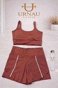 Conjunto top e short Rosa queimado- Tamamho: 36/42-