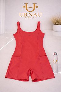 Macaquinho com bolso lateral - salmão - tamanho: 36/44