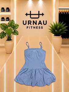 Vestido Balone- com short duplo/ Alô - Azul bebê - Tamanho: 38/44-