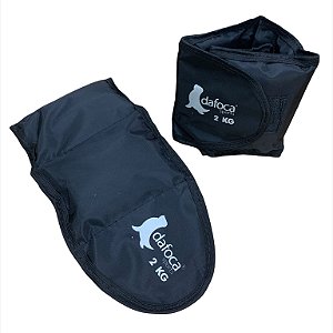 Par Caneleiras de Peso 2Kg Cada DF2032 Dafoca Sports Preta