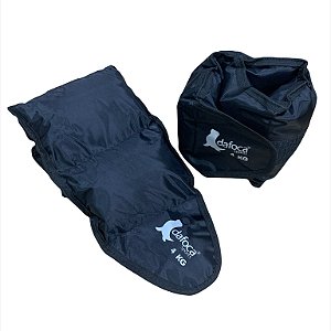 Par Caneleiras de Peso 4Kg Cada DF2034 Dafoca Sports Preta