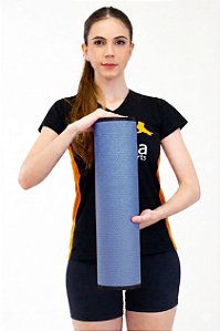 Rolo Massagem Liberação Miofascial 45x12cm Azul Marinho DF1069 Dafoca Sports
