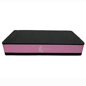 Step Em Eva Para Exercícios 60x30x10cm DF1023 Preto e Rosa Dafoca