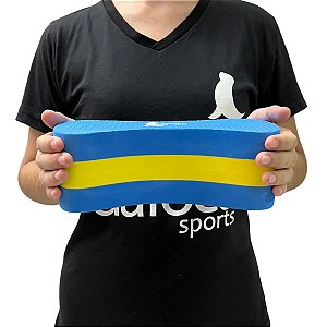 Polibóia Dafoca Sports Flutuador De Perna100% EVA DF1090 Azul e Amarelo