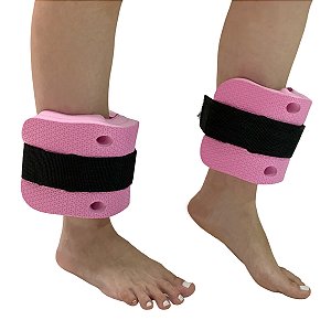 Par De Caneleiras Hidroginástica 100% EVA 3 à 4kg Rosa DF1101 Dafoca Sports