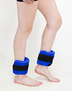 Par De Caneleiras Hidroginástica 100% EVA 2 à 3kg Azul DF1098 Dafoca Sports